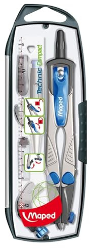 MAPED Compas Scolaire Technic Concept 5 pièces L 150 mm Diam 360 mm