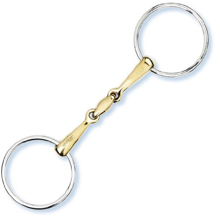 Stübben Gebiss 2422 Wassertrense doppelt gebrochen - 13,5 cm - 18 mm - Sweet Copper