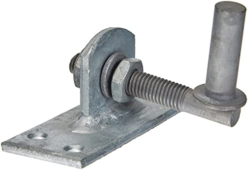 Alberts 318758 Kloben zum Anschrauben | verstellbar um 20 mm | feuerverzinkt | Dornmaß Ø13 mm | Platte 100 x 40 mm