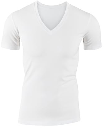 Calida Herr Evolution t-shirt av bomull undertröja med platt sömbearbetning