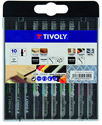 tivoly xt50572004300 Box mit 10 Klingen Stichsäge Bosch
