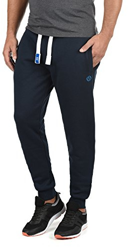 !Solid SDBenn Herren Sweatpants Jogginghose Sporthose mit Fleece-Innenseite Kordelzug Label-Details Baumwollmischung Regular fit, Größe:L, Farbe:Insignia Blue (1991)