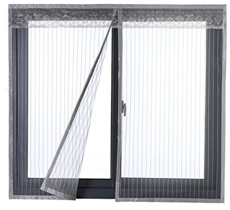 Icegrey Zanzariera Magnetica Per Porte Finestre Tenda Zanzariera Con Magneti Rete Anti Zanzare Zanzariera 120x150cm Grigio