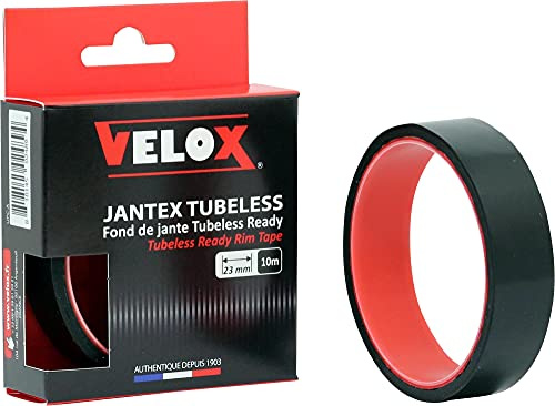 Velox Unisex Erwachsene Jantex Tubeless Felgenband - Schwarz, 23 mm x 10 m