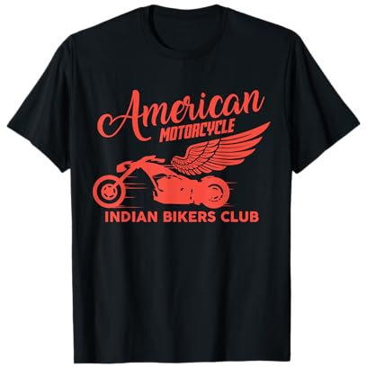 Vintage American Motorcycle Indian Bikers Old Club T-Shirt
