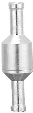 Válvula de retención universal de aluminio en línea recta para combustible, gas diésel, aire líquido, de una vía, sin retorno (6 mm)