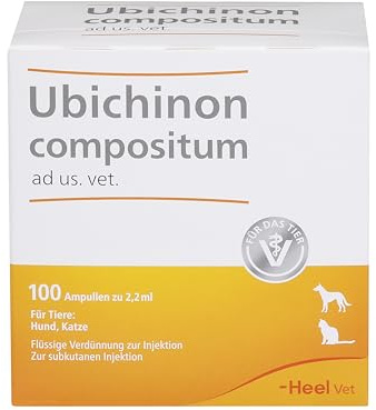 SUC-Kombination von Heel Vet, Ubichinon compositum ad us. Vet. 100 Ampullen | Natürliche Tierarzneimittel für Hunde und Katzen, Chronische Beschwerden anpacken mit der SUC-Kombination!, Made in Germany