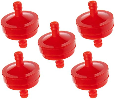 vhbw 5x Filtres à essence remplacement pour Briggs & Stratton 004105, 005018, 297298, 298090 pour moteur de tondeuses à gazon sans pompe à essence