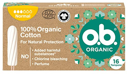 O.B. 100 organiska bomullspinnar i ekologisk bomull, vit