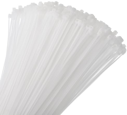 sourcing map 800pcs 80mm/3 11 Lbs Cable Zip Ties Self-Locking Small Nylon Cable Tie Wraps 3mm for Cord Management, White