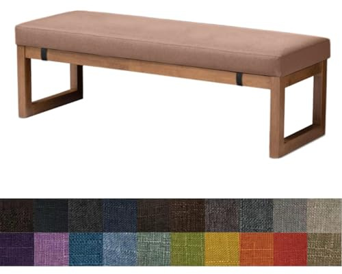 Kimgull Bankauflage Sitzkissen Bank Bankkissen Sitzauflage Sitzpolster Sitzbank Auflage Polster fur Banke Kissen Kissenauflage for Küchenbank Gardenbank Essbank (70 X 35 X 5CM Braun)