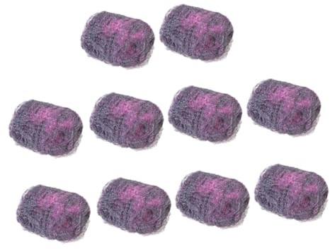GLEAVI Bathroomcleaning 10 Pack Steel Wool Scrubber Stainless Steel Sponges Utensil Cleaning Scouring Pad Steel Wool Soap Pads Scrubbers Brush Pot Germany Bathroom Cleaning
