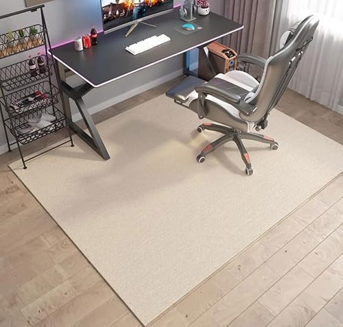 Luminexia Bodenschutzmatte Schutzmatte Bürostuhl Stuhlmatten Gaming Teppich,Bürostuhlunterlage Harte Böden Rutschfestes,Kratzfest Stuhl unterlage,Chairmat Stoffmatte für Stühle Chair Mat