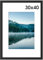 COMPOLICY Bilderrahmen 30x40 Rahmen Mit 30X40 Bilderrahmen 30 X 40 Cm Schwarz Picture Frame Aufhängen Posterrahmen Für Fotos, Bilder, Poster