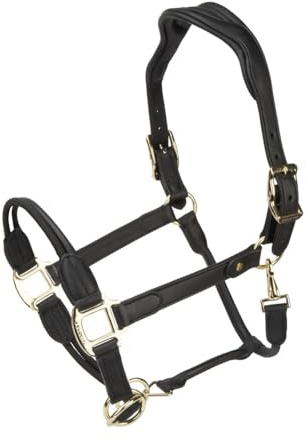 Shires Velociti Lusso Soria Leather Headcollar - Black