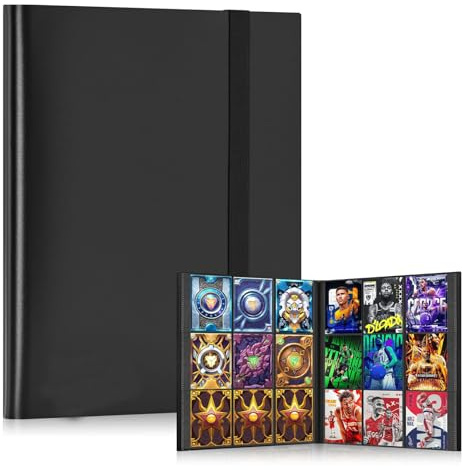 Album per carte da collezione a 9 scomparti – 30 pagine 540 tasche raccoglitore carte collezionabili – album per carte TCG compatibile con giochi di carte collezionabili per bambini e collezionisti