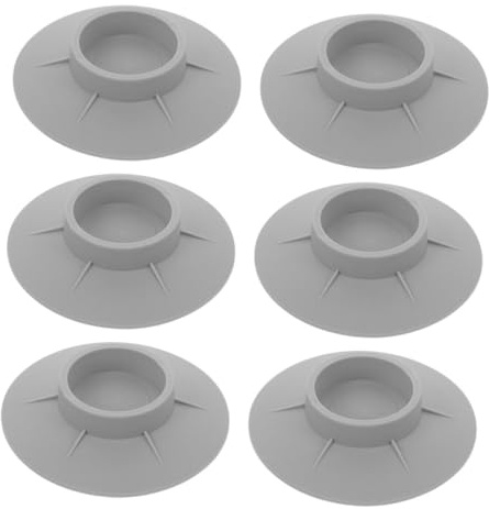 NUOBESTY 6pcs Rubber Washer Leveling Pads Non-slip Appliance Feet for Washing Machine Stabilizer