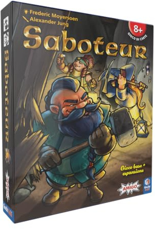 Giochi Uniti - Saboteur, Nuova Edizione, Gioco da Tavolo, 2-12 giocatori, 8+ Anni, GU843, Edizione Italiana