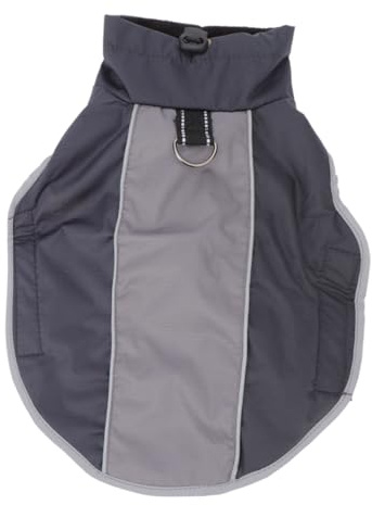 BAZEITFLOW Hundemantel XXXL mit Futter und Reflektierendem Sicherheitsdesign Atmungsaktive Winterjacke für Große Hunde Verstellbares Geschirr Outdoor Winterbekleidung