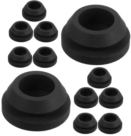 Healifty 12pcs Rv Stove Top Grommets Grate Pads Compatible with Popular Stove Brands for Camping Trailer Kitchens Outdoor Cooking