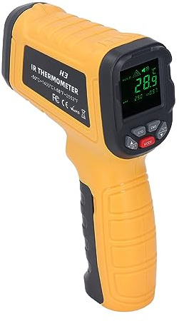 Zerodis Termometro a Infrarossi, Misuratore di Temperatura Industriale Retroilluminato LCD Ad Alta Precisione con Rapporto di Distanza 50:1 per Saldatura e Produzione di Metalli