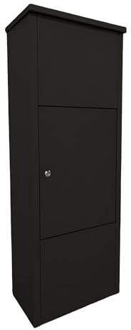 Caja para Paquetes Relaxdays, Apertura abatible, 4 Llaves, 105 x 38 x 23 cm, Hierro, buzón Independiente, Colores.