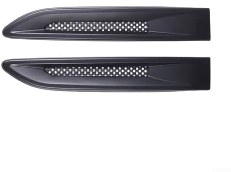 Car Side Fender Air Vent Trim for Jaguar, Side Body Air Vent Outlet Cover Compatible with XE XF X761 2016-19, Carbon Fiber Door Vents Trim in Pack of 2(Black)