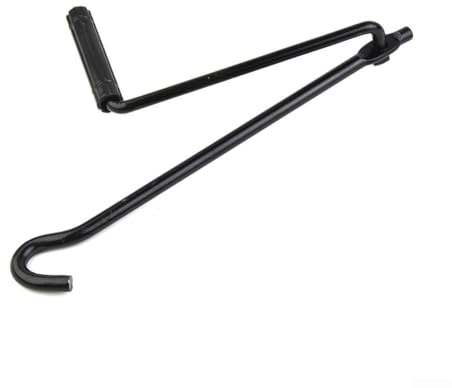 Outil d'entretien de roue de voiture avec manivelle pour élévateurs ciseaux avec configuration à trou unique