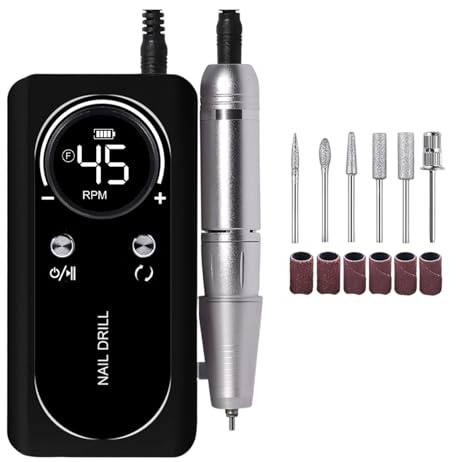 1 set di lucidatrice elettrica per unghie, per uso professionale e manicure