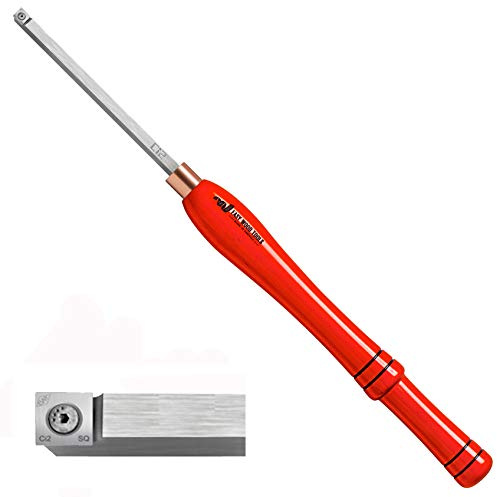 Easy Wood Tools Mid-Size Easy Rougher (2200) Hardwood Maple Handled Woodturning Tool Scraper with Replaceable Carbide Insert Cutter