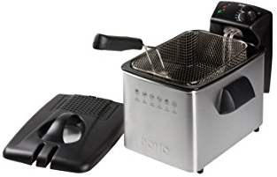 Domo Freidora de acero inoxidable DO465FR, 3000 W, 4 litros