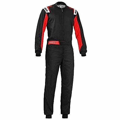 Sparco Unisex Rookie Kart-kostym, svart, M EU