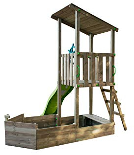 | MASGAMES | Parque Infantil Nautilus L | Arenero con Forma de Barco | Timón de Barco |