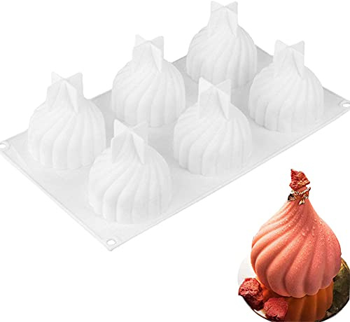 Cake Moulds, Silicone 3D Baking Mould, BKJJ DIY Mould, Silicone Muffin Baking Mould for Muffins, Brownies, Cupcakes, Cakes, Pudding and Jelly