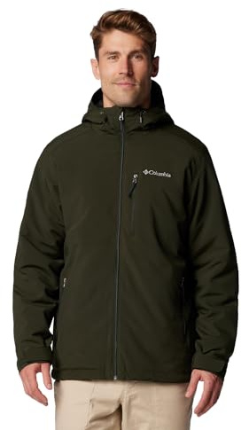 Columbia Gate Racer Softshell, Chaqueta De Softshell Cortavientos Hombre, Greenscape, L