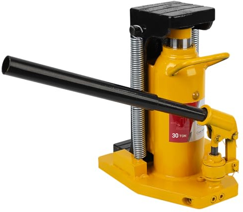 ACONEE 30Ton Toe Jack Lift Hydraulic Machine Floor Jack, Air Hydraulic Toe Jack with Manual Hand Pump, Bottle Jack Heavy Duty Truck Trailer Repair, 30Ton/66,138 LB Lift Capacity, Heat-Treated Steel