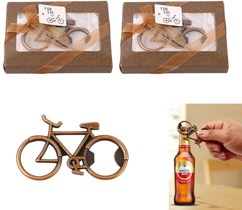 Vagocom 2Pack Bike Bottle Opener with Gift Box, Bottle Openers Novelty, Cycling Gifts for Cyclists.