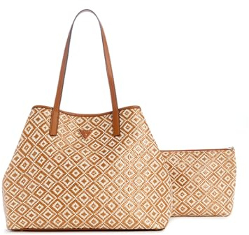 GUESS Vikky II Large Tote Cognac