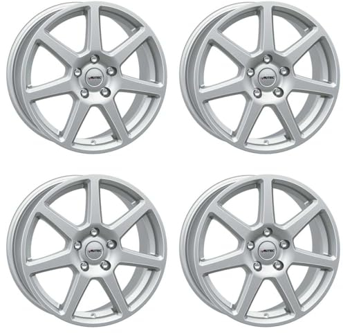 4x AUTEC Felgen Alufelgen TALLIN 6.5x15 ET40 5x114,3 Brillantsilber kompatibel mit Renault Fluence Mégane (III) Kangoo Scénic ZOE Mégane (IV)