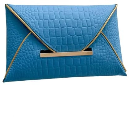 YUEZHAN Abendtasche Damen Clutch Dinner Clutch Umschlag Tasche Dekoration Multifunktion Ale Damen Freizeit Abend Party Abendessen Tasche Blau