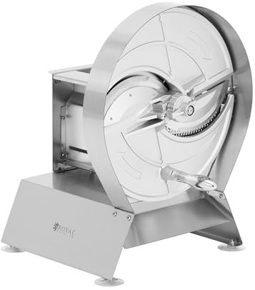 Royal Catering Cortafiambres Manual con Soporte de 215 x 130 mm para Espesor hasta 15 mm Máquina de cortar fiambre Cortadora de fiambre profesional Cortafiambres manual