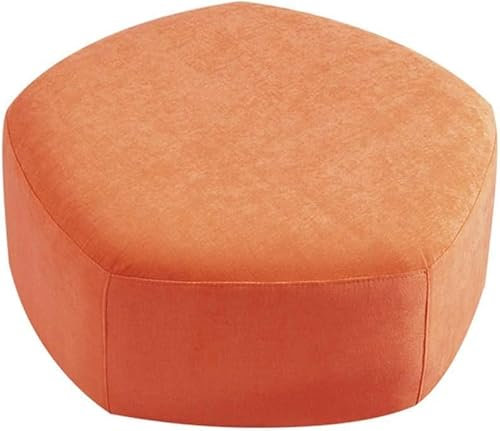 Sgabello poggiapiedi in tessuto per soggiorno e camera da letto, piccolo sgabello basso con contenitore, disponibile in 2 misure e 5 colori