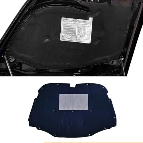 SPYMX Coussin d'isolation phonique pour Capot Avant de Voiture pour VW Volkswagen Touareg MK1 2003-2010, Housse insonorisée en Coton, Accessoires extérieurs