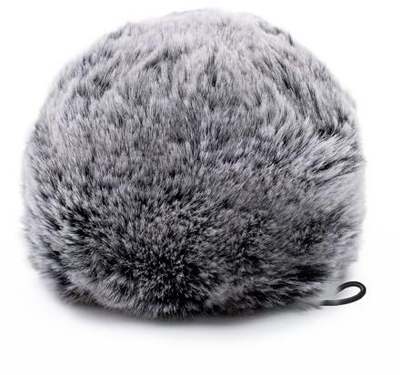 Blue Yeti Pop Filter for Blue Yeti Microphone, Yeti Foam Windscreen with Dead Cat Blue Yeti Mic Cover for Yeti Mic (Gray furry)