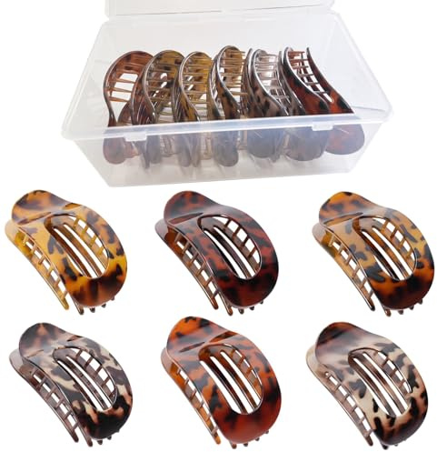 UCLEVER 6 Pièces Pinces à cheveux Femme Antidérapantes Ultra-Résistant Cheveux Accessoire,Pinces Cheveux Mat Et Forte Tenue,pour Cheveux Longs Epais et Bouclés
