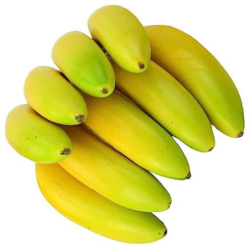 Gatuida 1botte Banane Artificielle Couleur Vive Modèle De Faux Fruit Décoration De Vitrine Et Accessoire Photo pour Magasin De Fruits