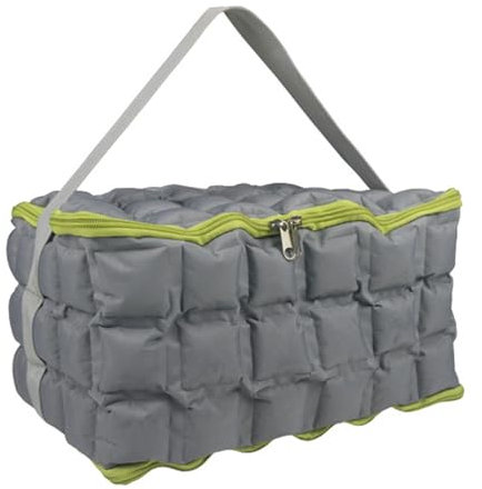 Nankoyal Bolsas enfriadoras | Bolsa de almacenamiento de hielo reutilizable con aislamiento, bolsa de hielo reutilizable de gran capacidad con correa, mochila de almuerzo para bebidas, helado, playa