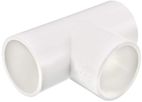 TA-VIGOR 1Pcs 40mm PVC Pipe Fittings, Slip Tee T-Shaped 3 Way Coupling Connector Joints, Garden Water Pipe Adapter for Plumbing and Irrigation System Connections,White