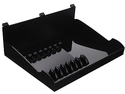 minkissy Hair Scissor Holder Plastic Scissor Rack for Salon Detachable Comb Storage Tray for Professional Hairdressers Organize Hairdressing Tools and Accessories