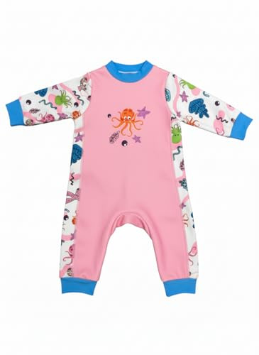 Summshall - Traje de neopreno UV para bebé | Bañador de protección solar UPF 50+ para 0-24 meses | Traje de neopreno para mantener el calor para piscina, playa y deportes acuáticos | Resistente al